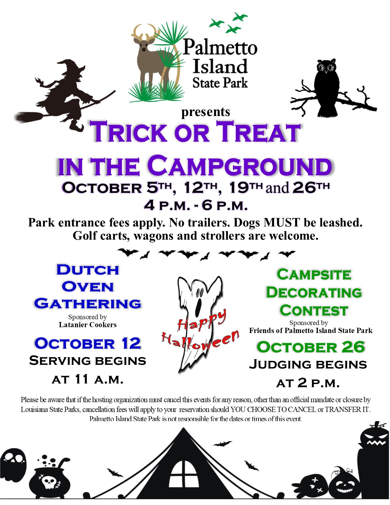 Palmetto State Park trick or treating event image