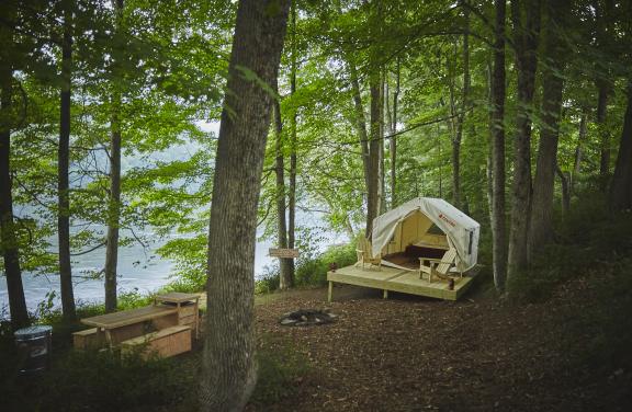 Glamping Tent by River's Edge