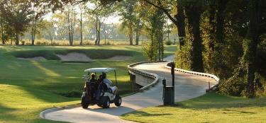Golf Cart on path at Black Bear Golf Course
