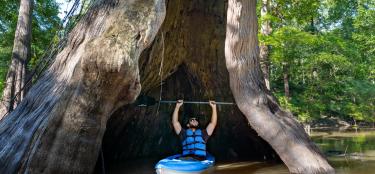 Kayaking at Chemin-A-Haut State Park