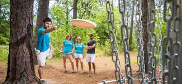DIsc golf at Sam Houston Jones State Park