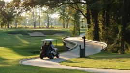 Golf Cart on path at Black Bear Golf Course