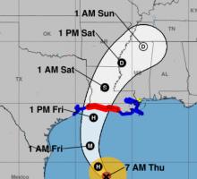 Hurricane Delta 10/8/2020