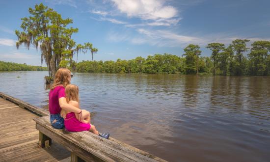 Admire the Tchefuncte from the shores or fishing boat at Fairview-Riverside State Park