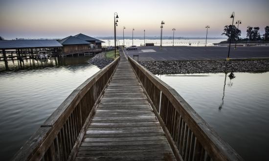 Boardwalk at Poverty Point Reservoir State Park