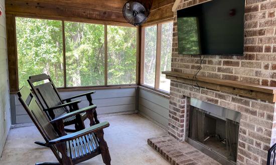 Cabin porch