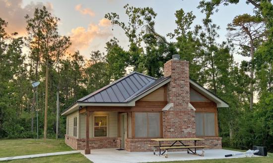 Luxury cabins at Sam Houston Jones State Park