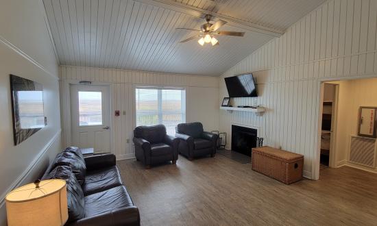 Cabin interior living area