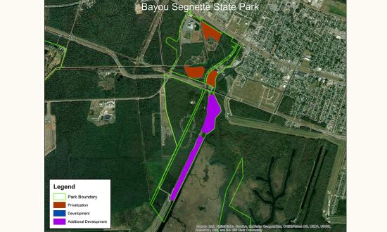 Bayou-Segnette-State-Park Map GIS View