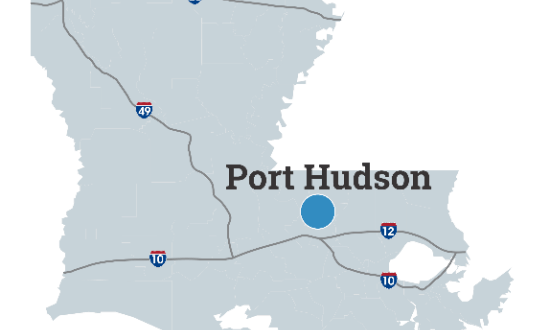 Port Hudson Map