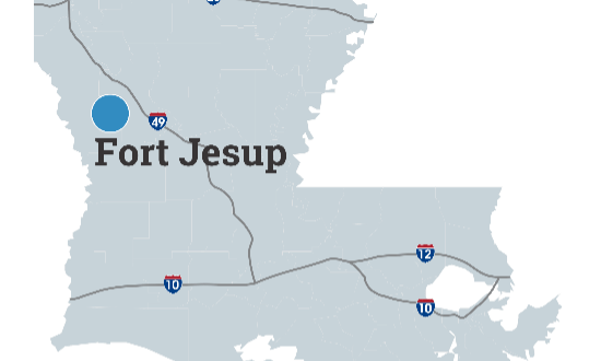 Fort Jesup Map