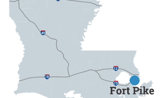 Fort Pike Map